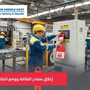 OSH ME #7115 Lock – Out Tag-Out إغلاق مصادر الطاقة ووضع لافتات عليها