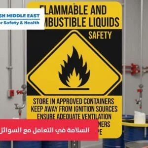 Safety in handling Flammable and Combustible Liquids السلامه في التعامل مع السوائل الملتهبة والسوائل القابلة للاشتعال