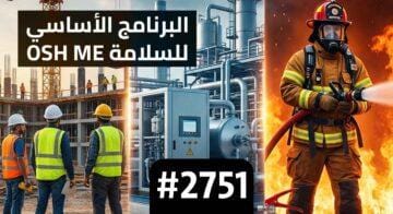 البرنامج الأساسي للسلامة OSH ME #2751 يتضمن دورات: أوشا إنشاءات، أوشا صناعات عامة، أخصائي الإطفاء.